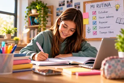 Estudiando en casa