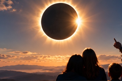Viendo un eclipse solar
